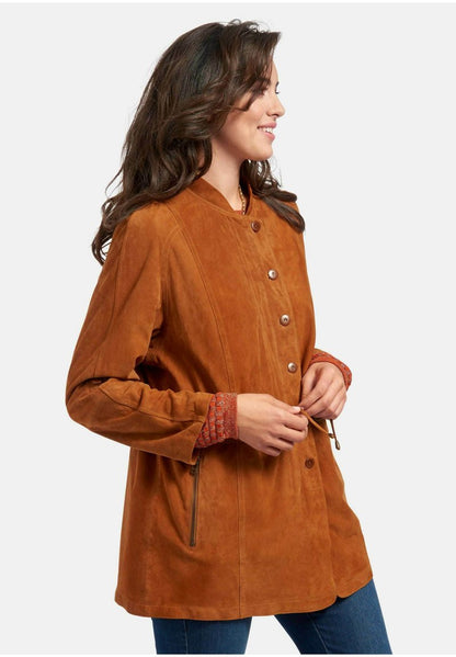  Lederjacke - Camel