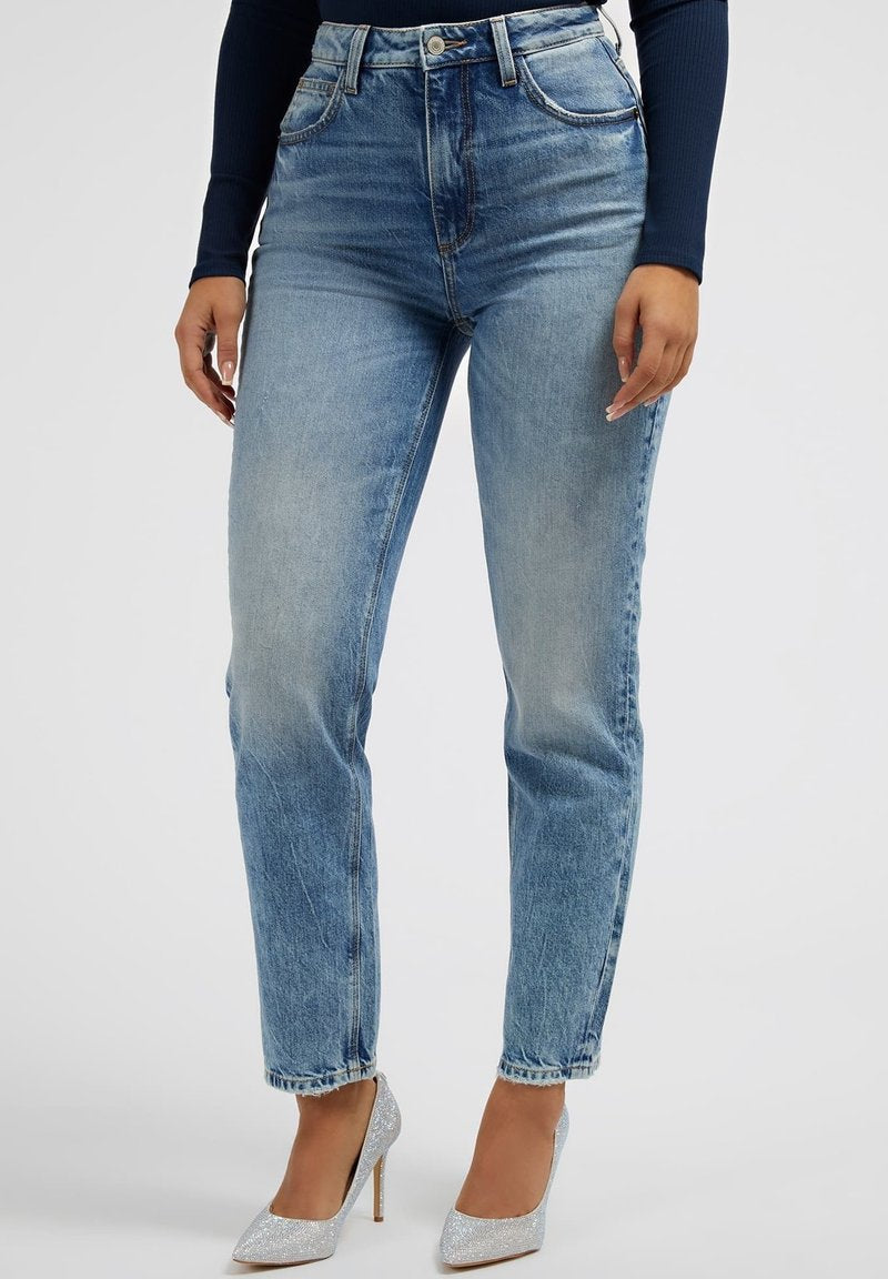 Guess MOM FIT - Jeans Relaxed Fit - Blau