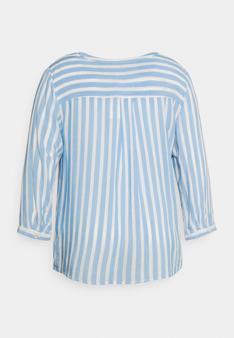MY TRUE ME TOM TAILOR BLOUSE STRIPED - Bluse - Bleu/white