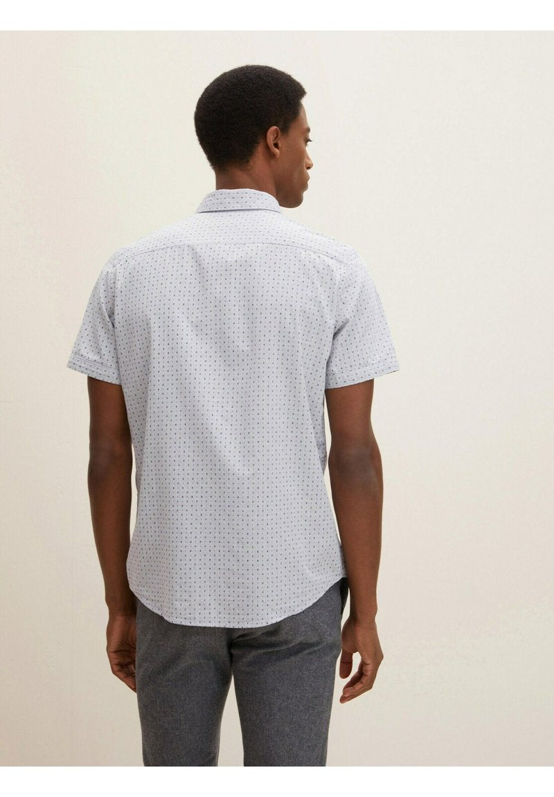 Tom Tailor Hemd - Navy Design On Light Structure