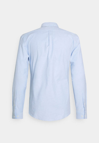 Lindbergh SLIM FIT OXFORD MANDERIN SUPERFLEX - Hemd - Blue