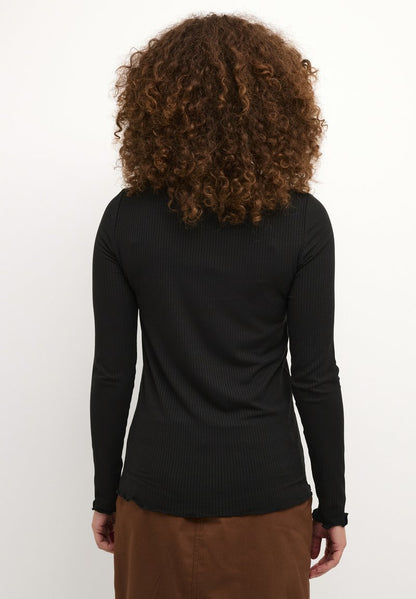 Kaffe KADREW - Langarmshirt - Black Deep