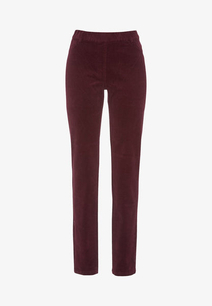  TREGGINGS IN CORDUROY - Stoffhose - Wine Red