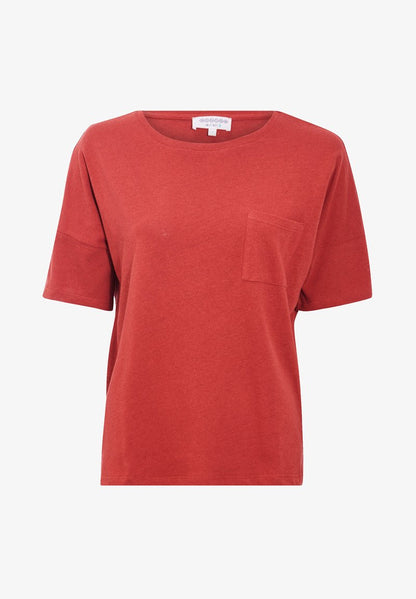  MIT KURZEN ÄRMELN - T-Shirt Basic - Jaune Moutarde