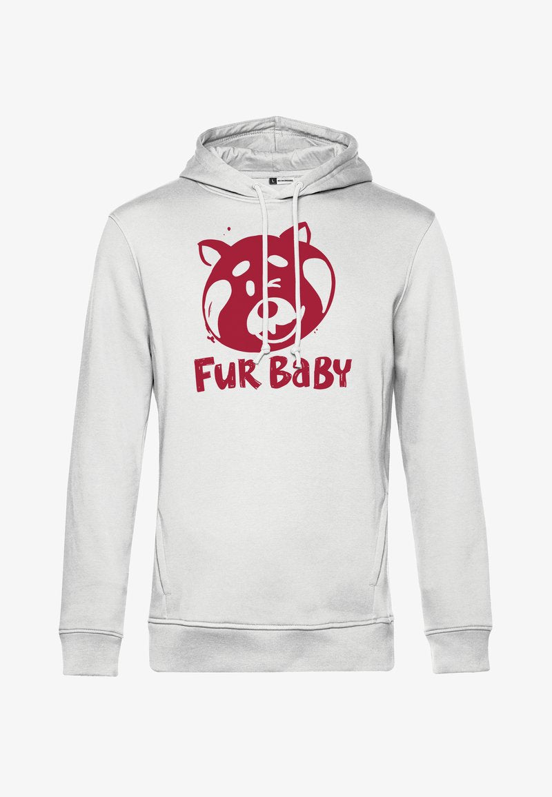 Henry Tiger TURNING RED FUR BABY - Kapuzenpullover - White