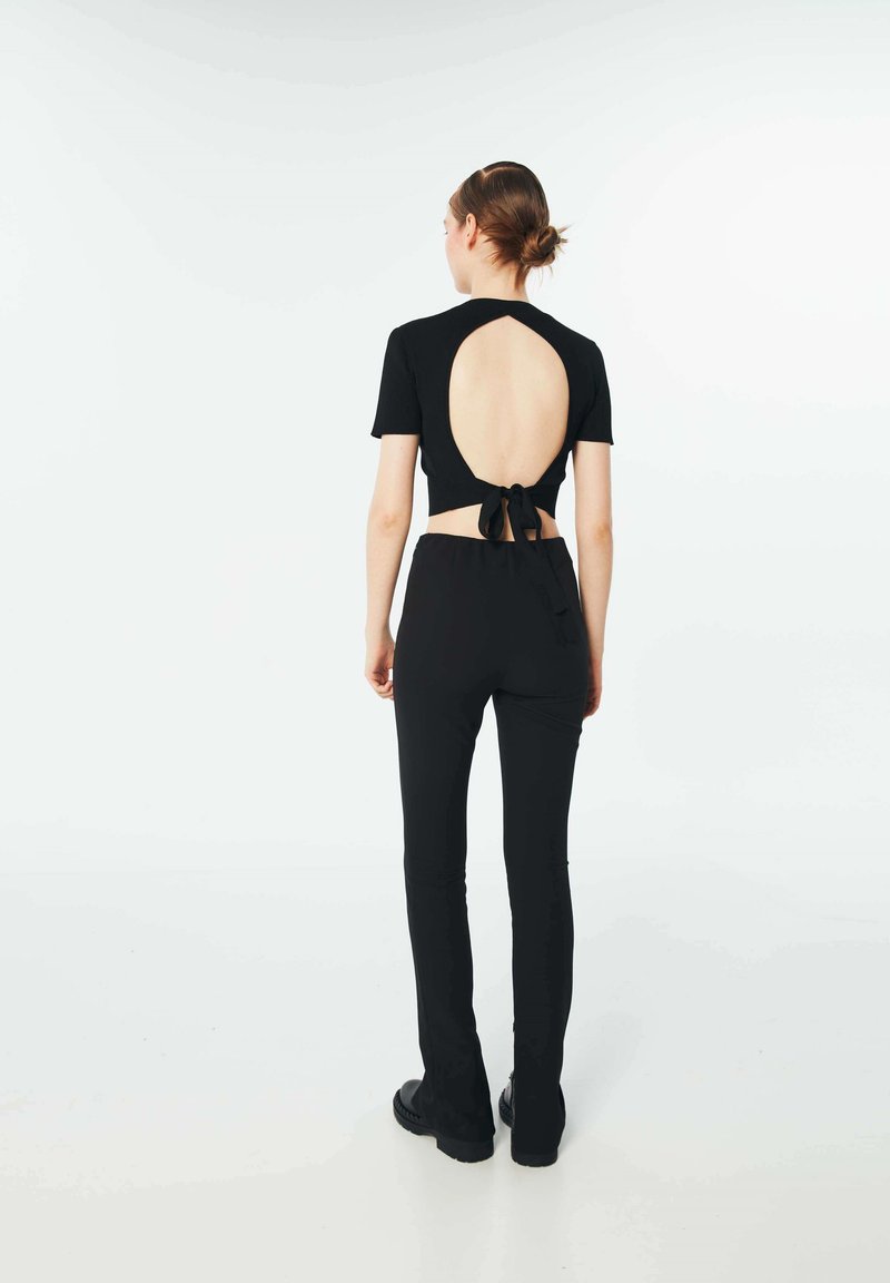 Twist WITH LEG DETAILED - Tights - Black