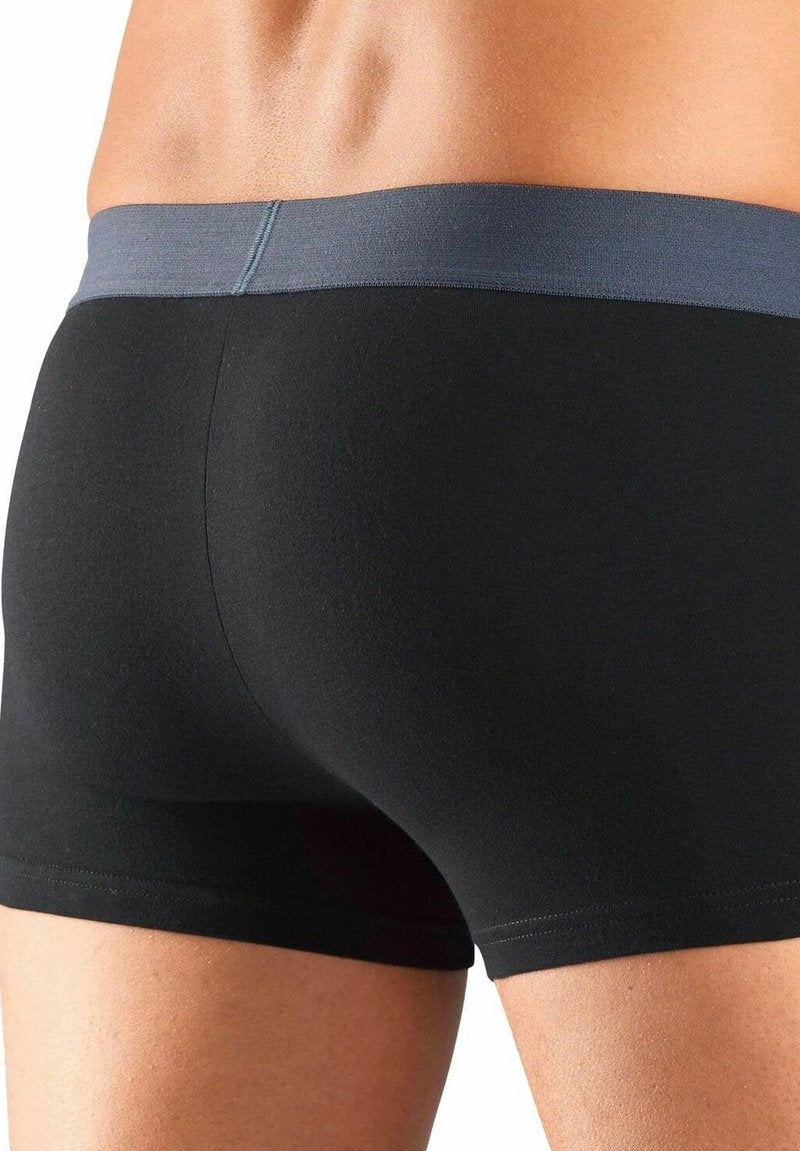 S.Oliver RETRO 4PACK - Panties - Schwarz Khaki Schwarz Bordeaux Schwarz Blau Schwarz Grau