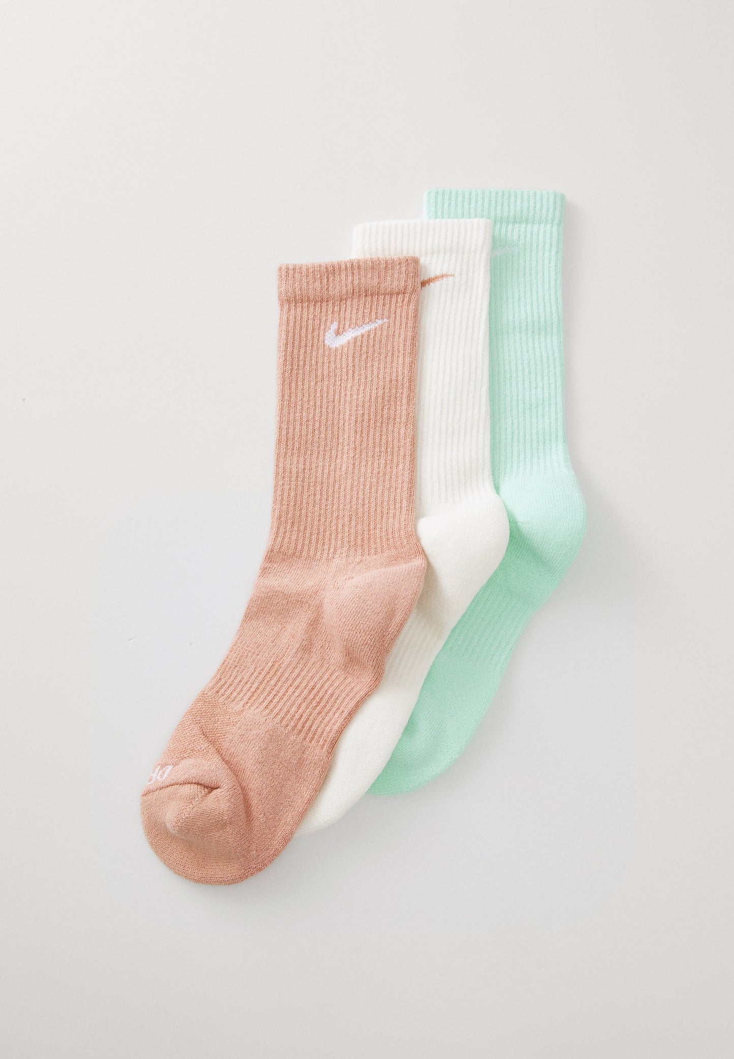 Nike Performance EVERYDAY PLUS CUSH CREW UNISEX 3 PACK - Sports Socks - Mineral Clay/rose Whisper/pearl White/black