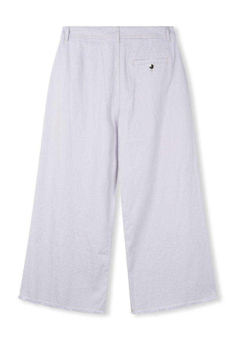  CONTRAST STITCH CULOTTE - Flared Jeans - Light Lilac