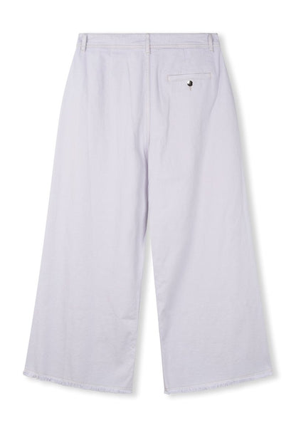  CONTRAST STITCH CULOTTE - Flared Jeans - Light Lilac