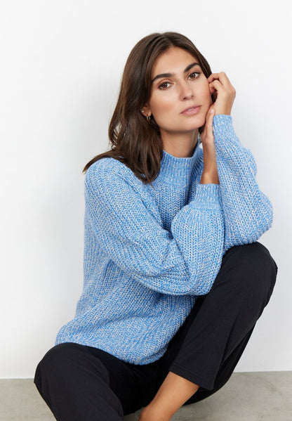 Soyaconcept SC-REMONE 19� - Strickpullover - Bright Blue Melange