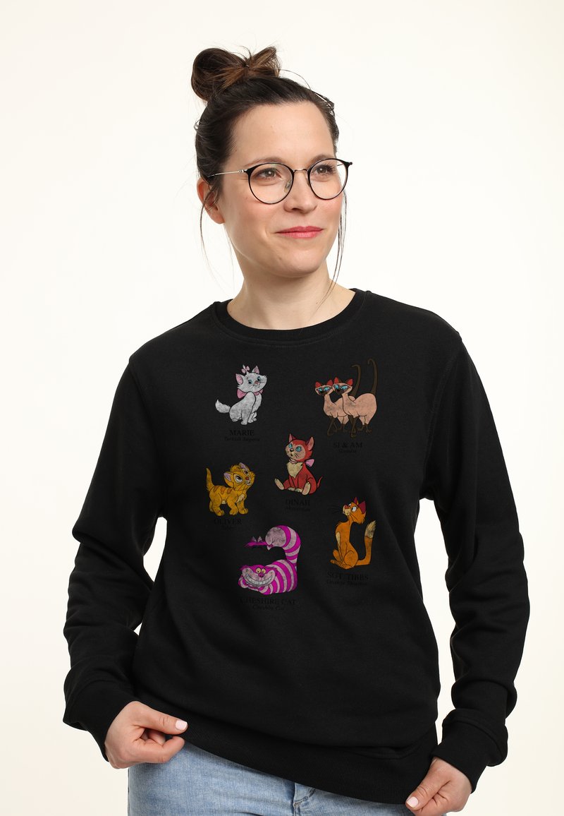 Henry Tiger MICKEY & FRIENDS CAT BREEDS - Sweatshirt - Black