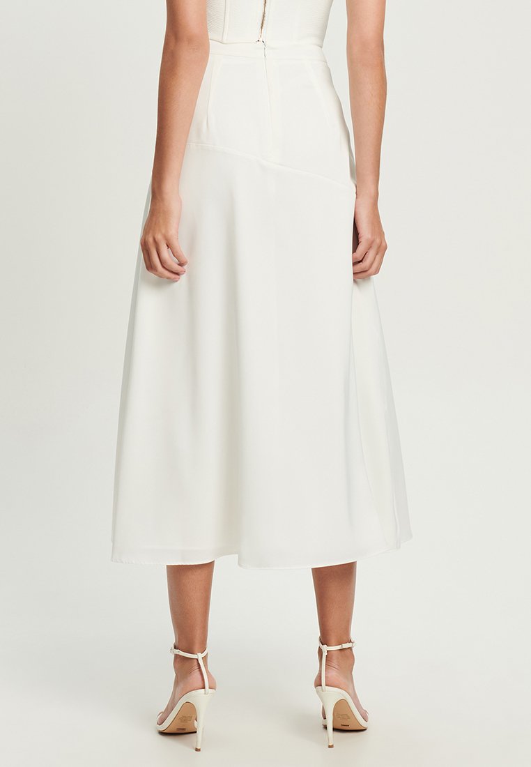Tussah KATHRYN MIDI - A-Linien-Rock - White