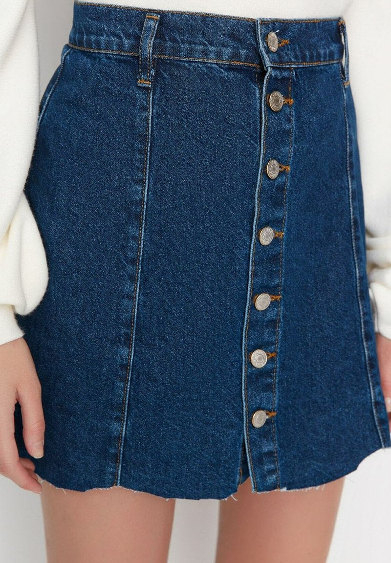 Trendyol A-Linien-Rock - Blue
