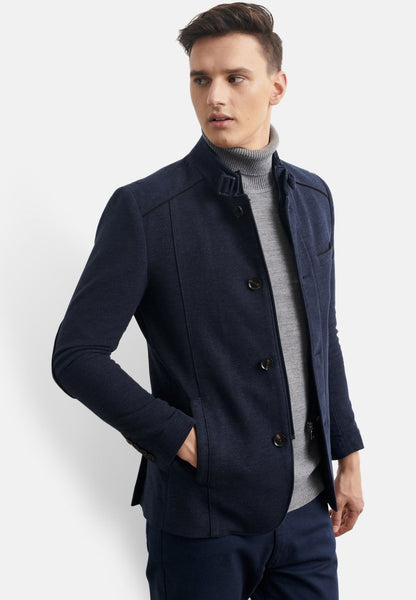  STANDARD FIT FIGURED - Übergangsjacke - Navy Blue