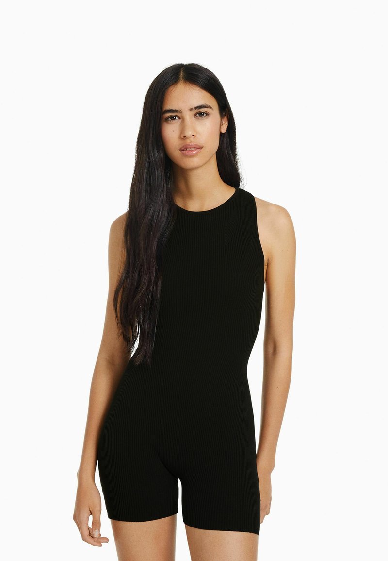 BERSHKA STRAPPY - Jumpsuit - Black