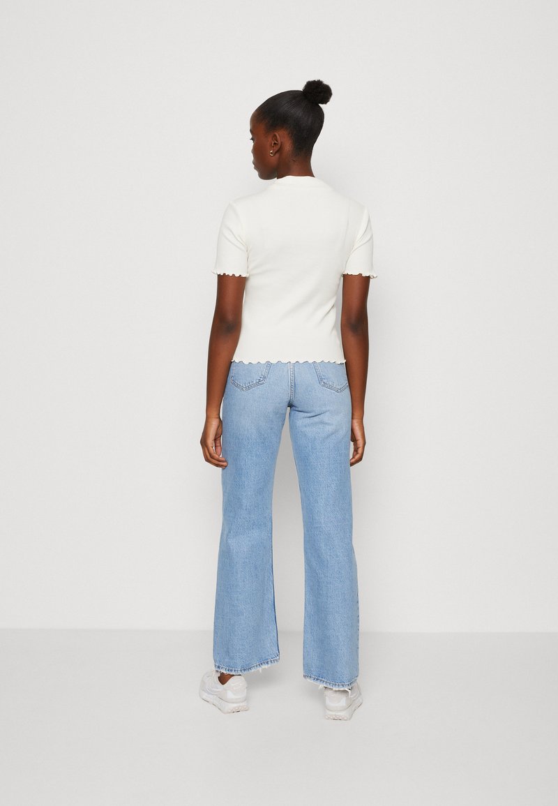 Scotch & Soda MOCK NECK - T-Shirt Basic - Vanilla White