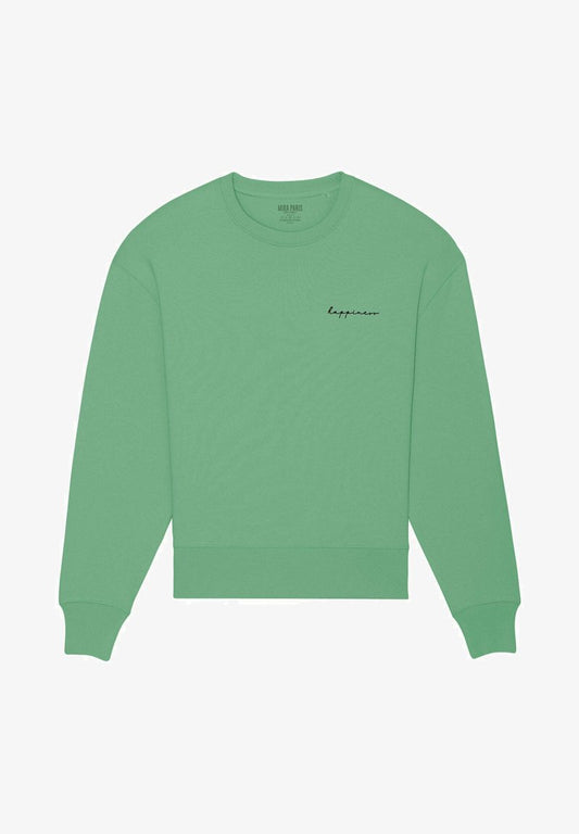  HAPPINESS EMBROIDERY UNISEX CLASSIC - Sweatshirt - Green