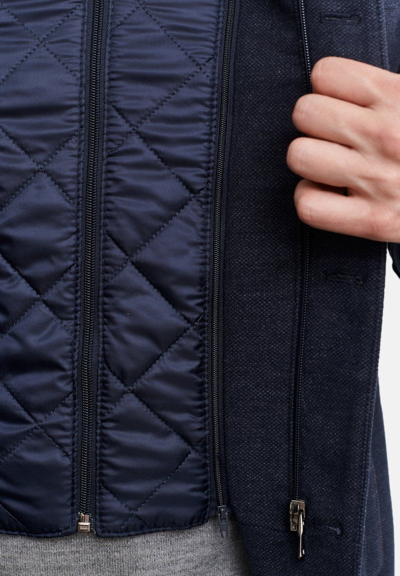  STANDARD FIT FIGURED - Übergangsjacke - Navy Blue