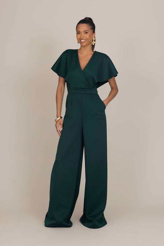  WEDDING BETTY WRAP - Jumpsuit - Forest Green