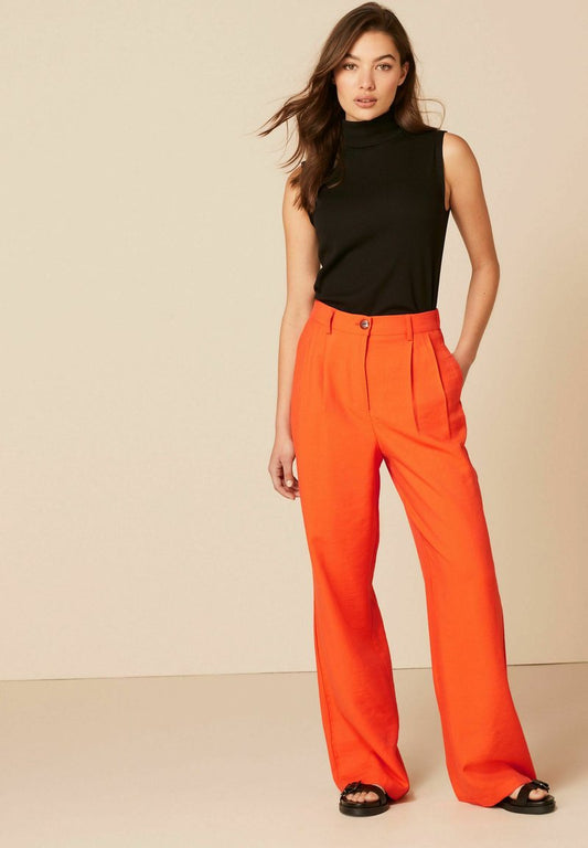 Next TAILORED WIDE LEG - Stoffhose - Orange