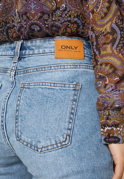 ONLY Petite ONLEMILY LIFE ANKLE - Straight Leg Jeans - Medium Blue