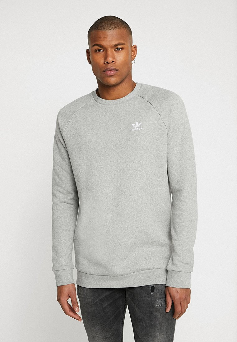 Adidas Originals ESSENTIAL CREW - Sweatshirt - Medium Grey Heather