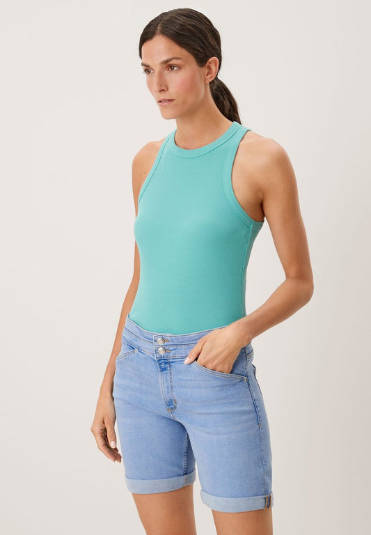 S.Oliver REGULAR - Jeans Shorts - Light Blue Stretch