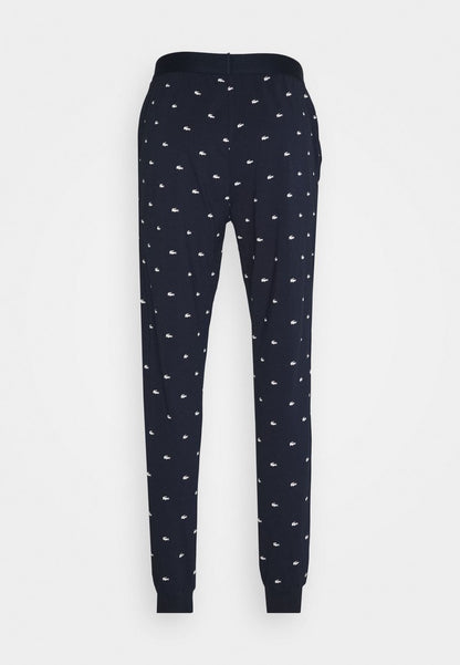 Lacoste Nachtwäsche Hose - Marine/blanc