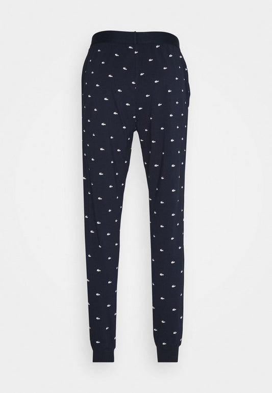 Lacoste Nachtwäsche Hose - Marine/blanc