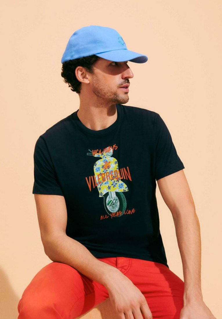 Vilebrequin RAIATEA MEDIUM - T-Shirt Print - Navy