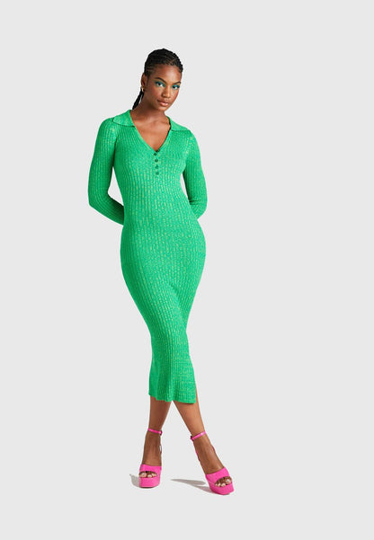  TWIST FG POLO - Etuikleid - Green