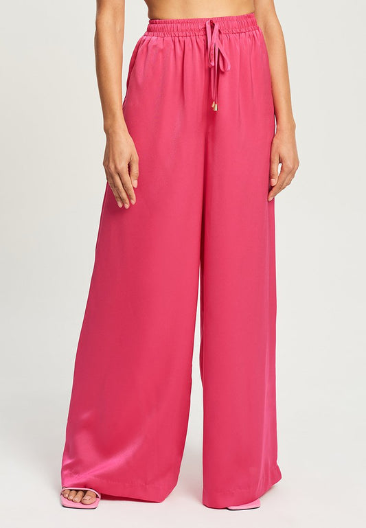 Tussah VERA - Stoffhose - Hot Pink
