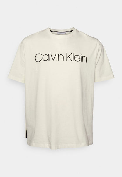 Calvin Klein FRONT LOGO - T-Shirt Print - Vanilla Ice