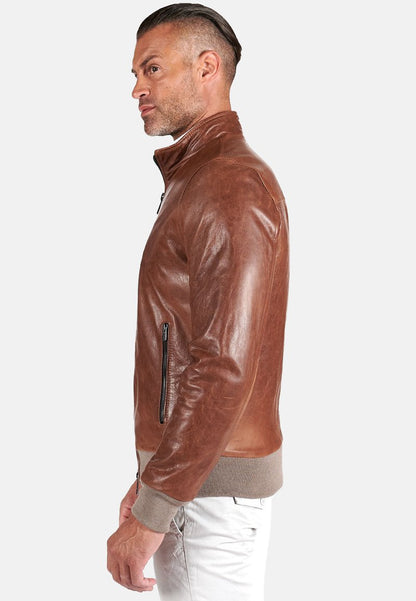  Lederjacke - Tan