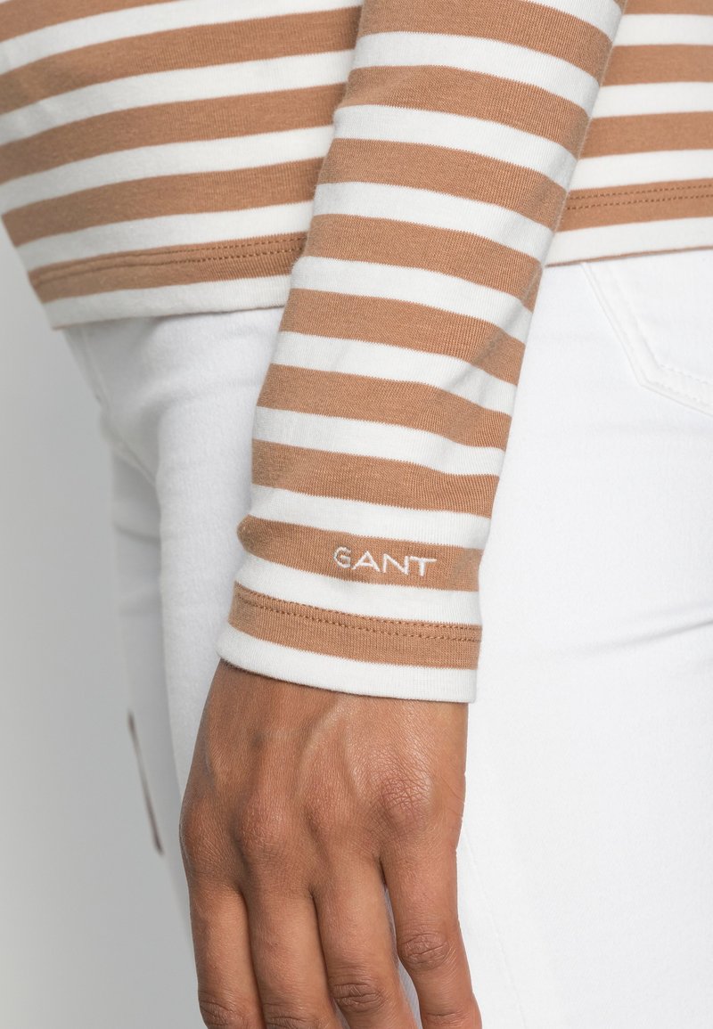 Gant Langarmshirt - Roasted Walnut