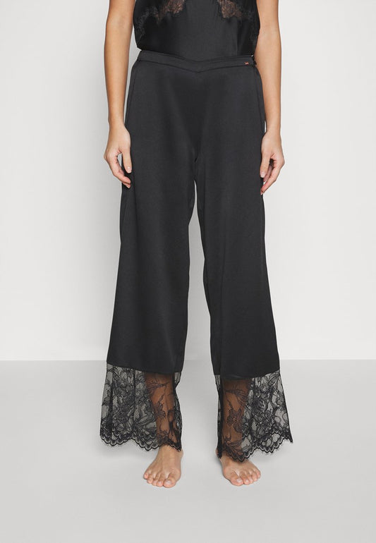  WIDE LEG CUT OUT SOPHIA - Nachtwäsche Hose - Black