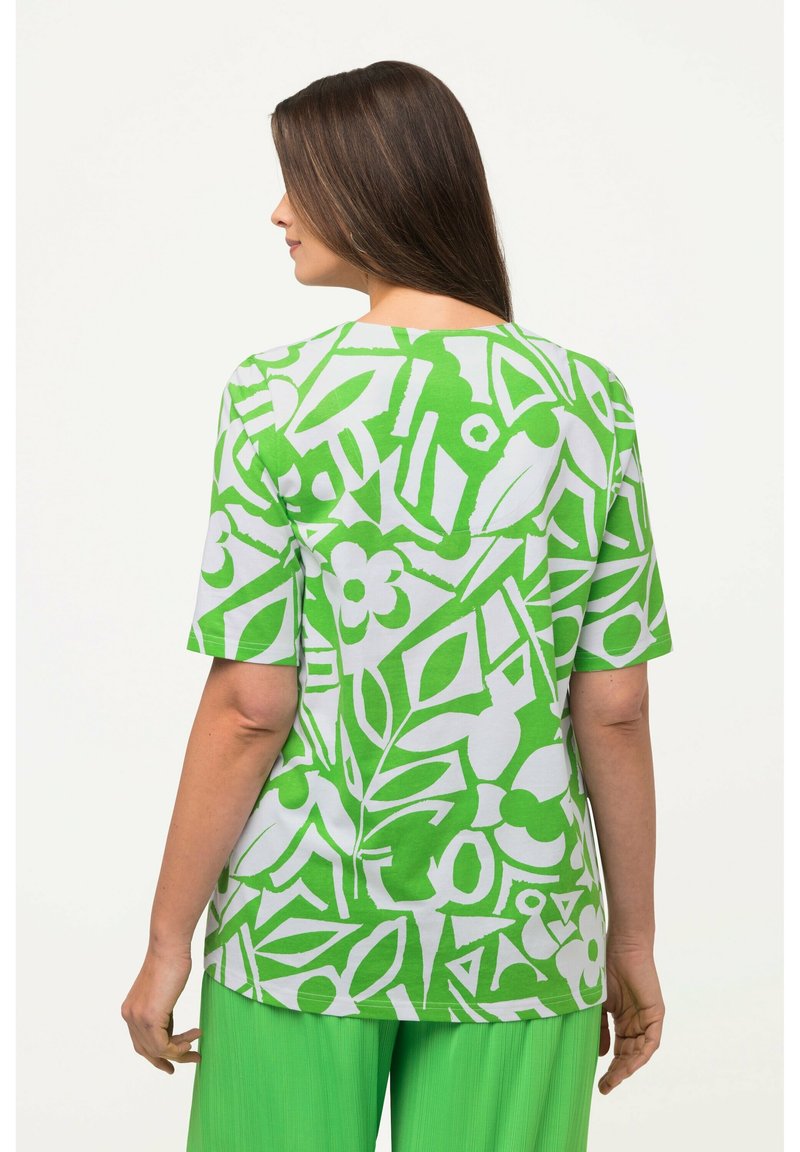 Ulla Popken MANCHES COURTES - Bluse - Vert Pomme