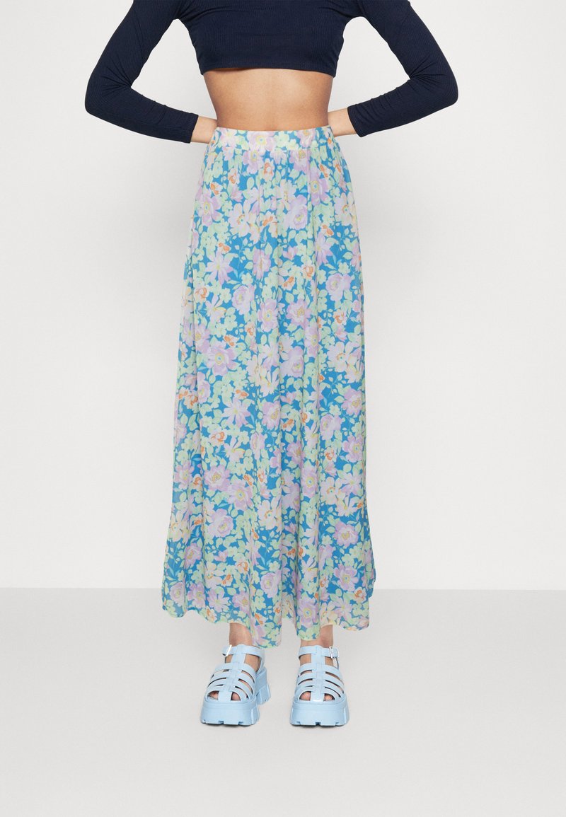 Vila VIASTRID SKIRT - Maxirock - Azure Blue