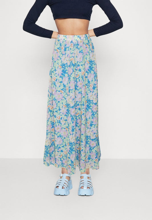 Vila VIASTRID SKIRT - Maxirock - Azure Blue