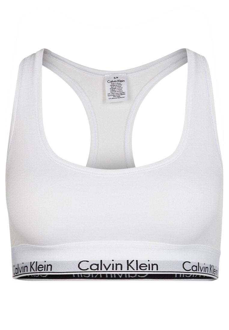 CALVIN KLEIN UNDERWEAR UNLINED BRALETTE ICON COTTON MODAL - Bustier - Black