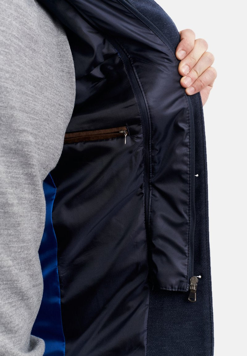  STANDARD FIT FIGURED - Übergangsjacke - Navy Blue