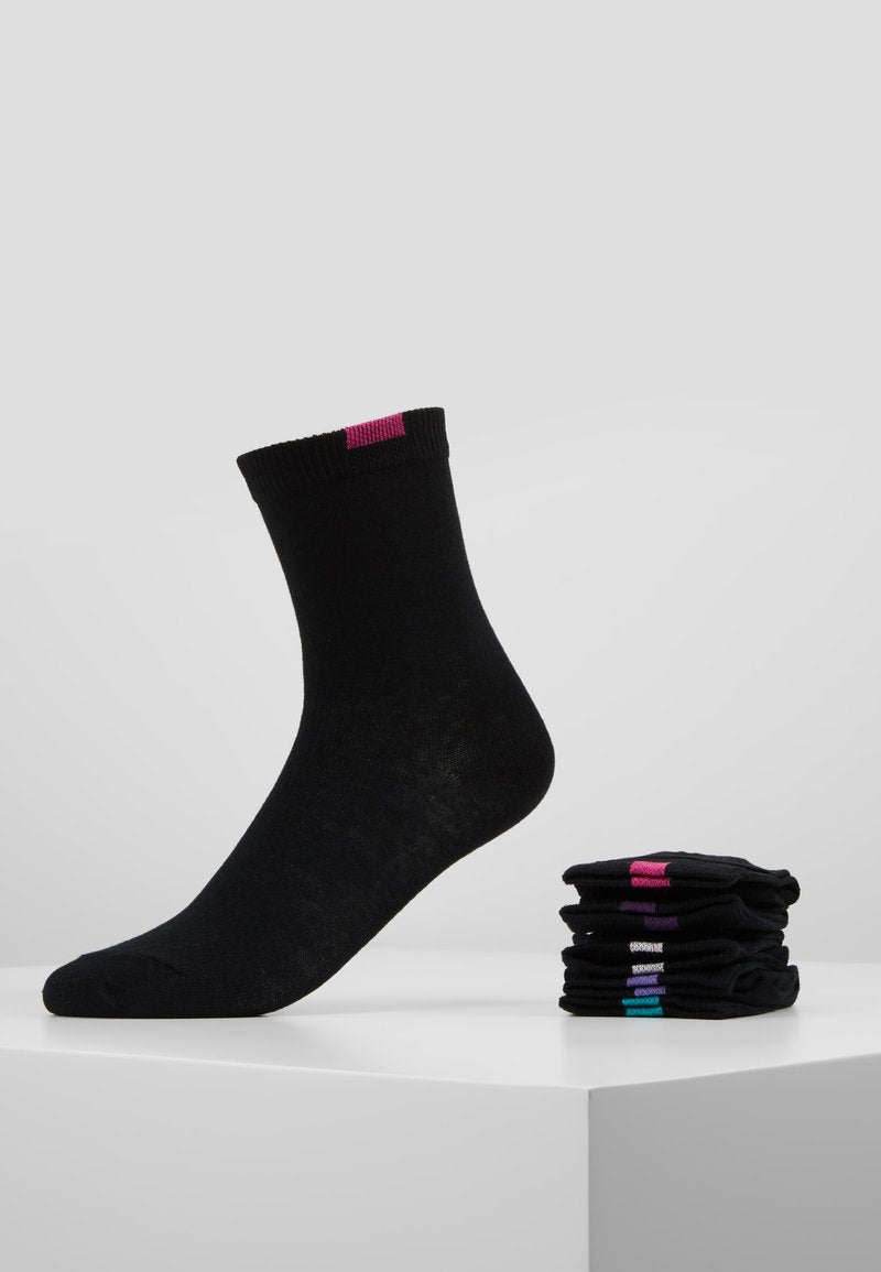  ECODIM CREW SOCKS 5 PACK - Socken - Black