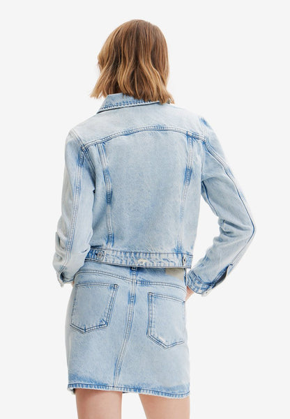 Desigual CHAQ_FERIHA - Jeansjacke - Denim Light Wash