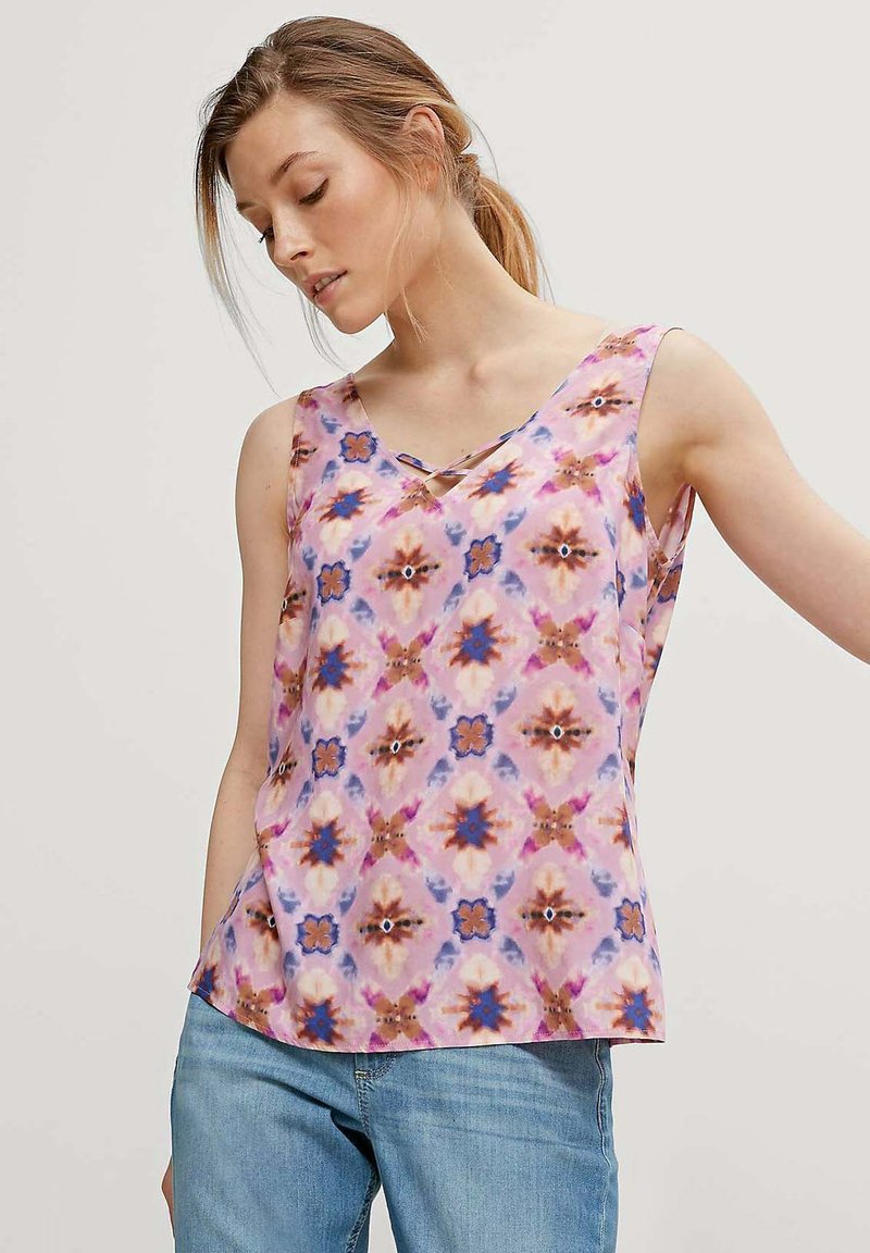 Comma Bluse - Purple Aop
