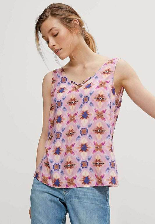 Comma Bluse - Purple Aop