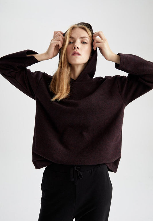 DeFacto Kapuzenpullover - Bordeaux