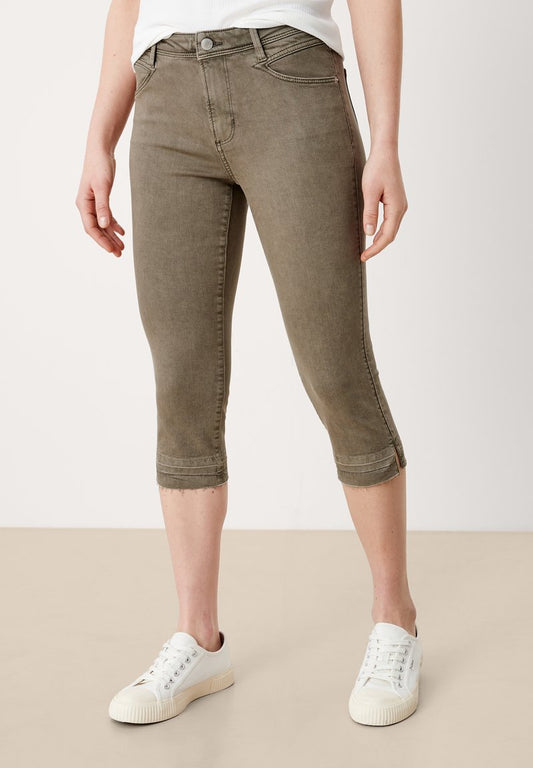 S.Oliver Jeans Shorts - Light Green Stretc