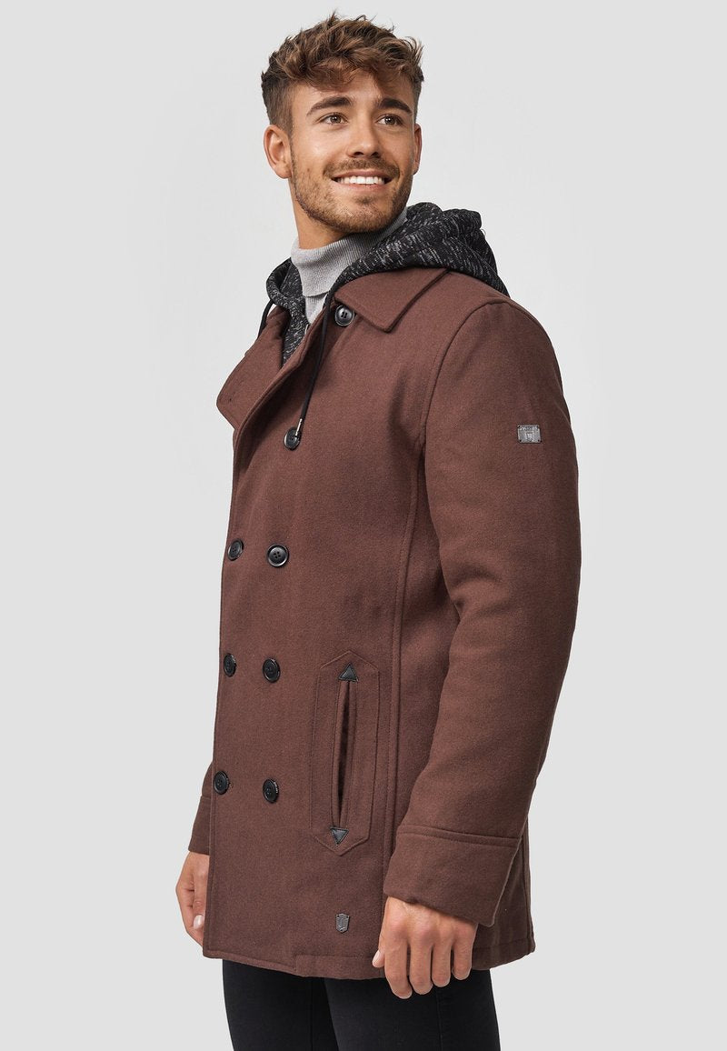 Indicode Jeans Kurzmantel - Brown