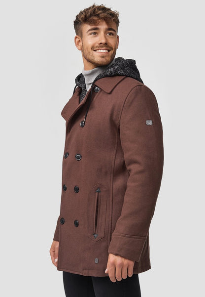 Indicode Jeans Kurzmantel - Brown